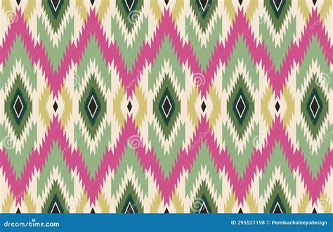 Ethnic Tribal Traditional Aztec Colorful Chevron Pattern Stock Vector