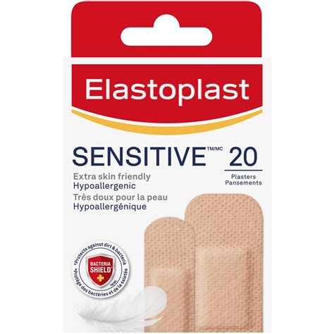 Elastoplast Sensitive Plasters For Wound Protection Light Skin Tone 20