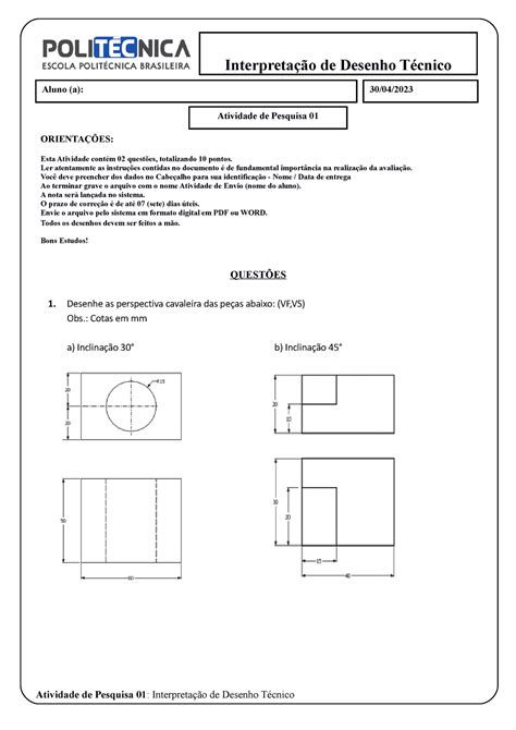 Interpretação De Desenho Tecnico RETOEDU