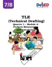 Technical Drafting Module Docx Tle Technical Drafting Quarter