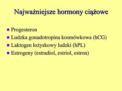 PPT Hormonalna regulacja przebiegu ciąży PowerPoint Presentation