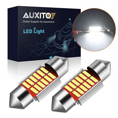 Auxito Mm De De White Led Dome License Plate Light Bulb