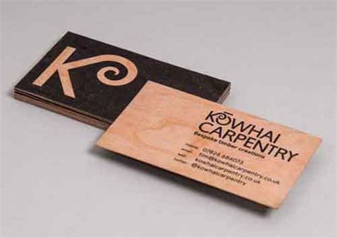 Wooden Business Card: 38 Design Examples to Get Inspiration From