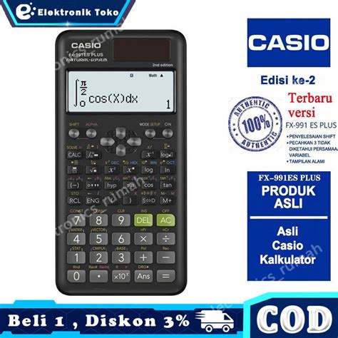 Jual Kalkulator Scientific Casio Ilmiah Fx Ex Es Plus Kalkulator