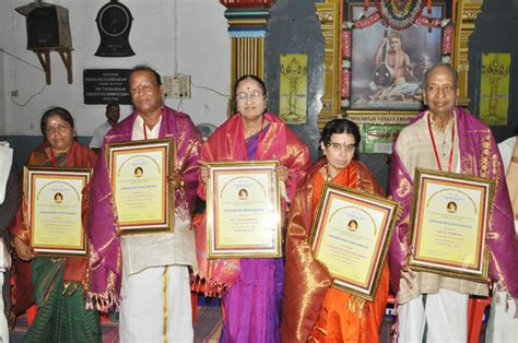 Mylapore Times Sangeetha Seva Nirata Award For Music Vidwans