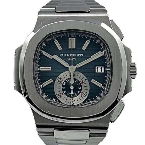 Vendesi Patek Philippe Nautilus Chronograph Quadrante Blu FULL SET