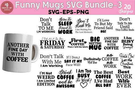 Funny Mugs SVG Bundle