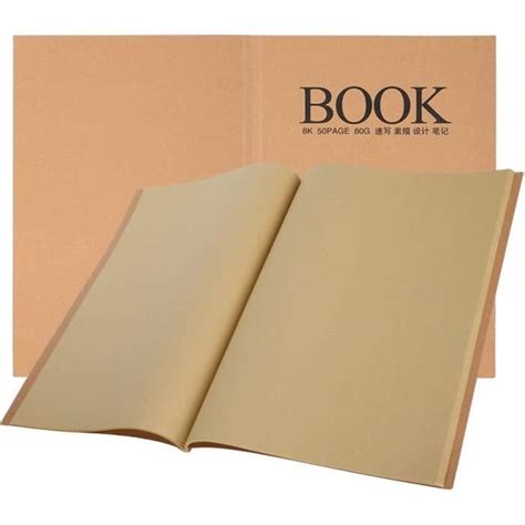 Couverture Kraft Marron Carnet De Croquis Journal Journal Carnet De