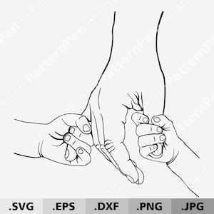 Children Holding Hands SVG