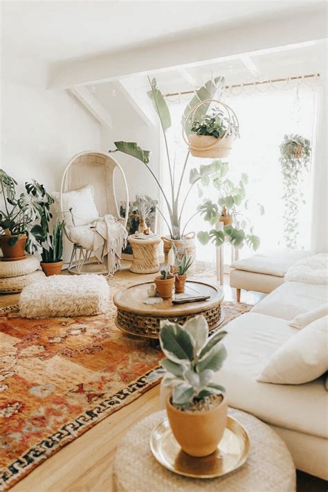 20+ Bohemian Living Room Plants