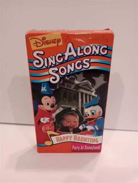 Disney Sing Along Songs Happy Haunting Party At Disneyland Vhs Tape