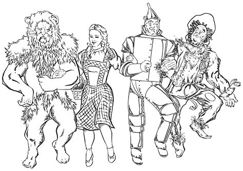 Wizard Of Oz Coloring Pages Printable For Free Download