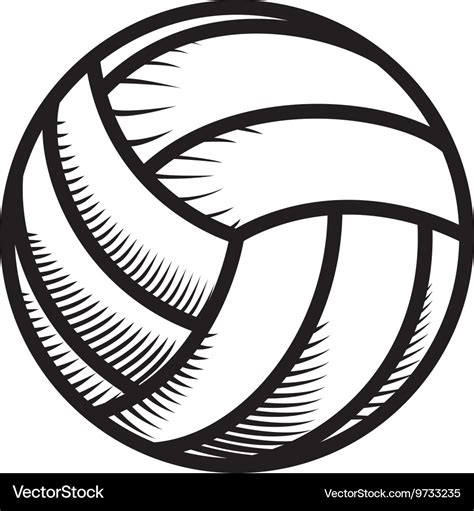 Volleyball Icon Sport Concept Graphic Royalty Free Vector