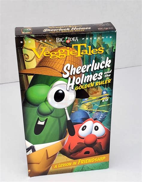 Veggietales Sheerluck Holmes And The Golden Ruler Vhs Video Tape Sherlock Rare 74646000038 Ebay