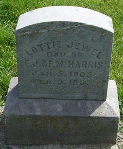 Lottie Jewel Harris Homenaje De Find A Grave