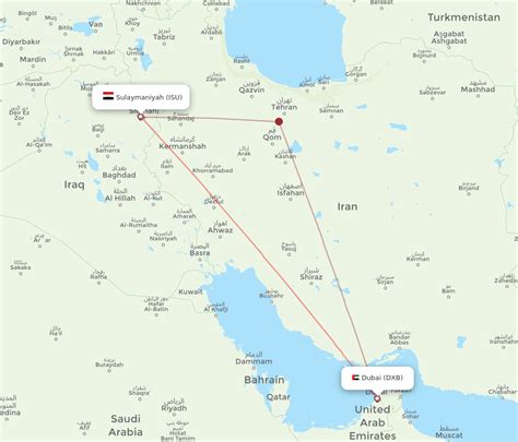 All Flight Routes From Sulaimaniyah To Dubai Isu To Dxb Flight Routes