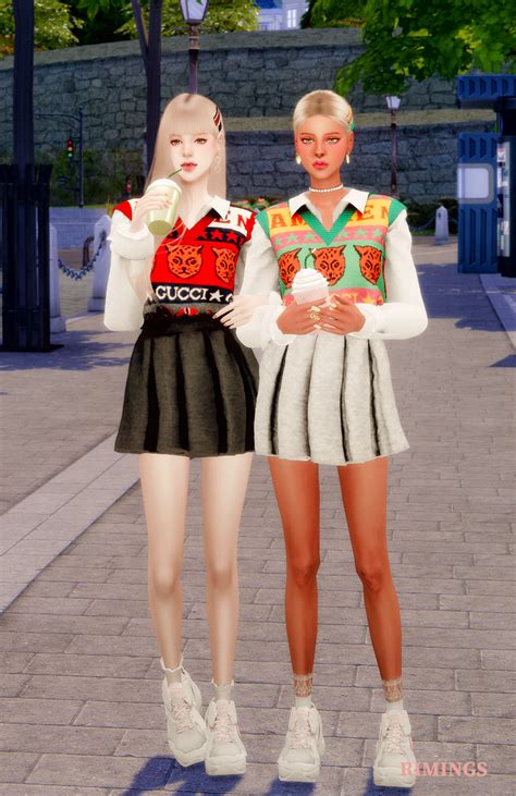 Rimings Gucci Collabo Set Rimings On Patreon Sims 4 Mods Clothes Hot