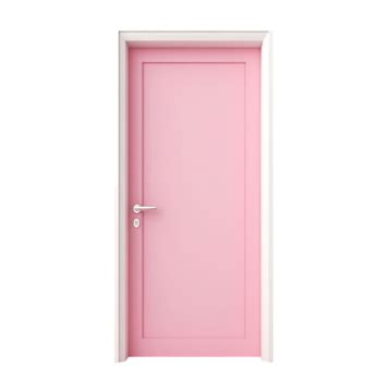 Pink Door With White Frame White Home Room Png Transparent Image And