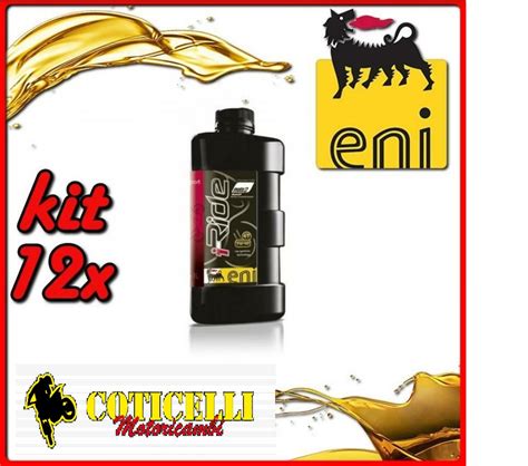 Kit X Litro Olio Eni I Ride Racing W Motoricambi Coticelli