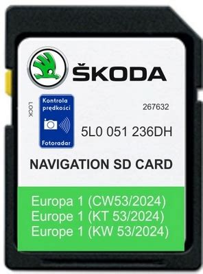 Mapa Aktualizacja Do Nawigacji Europa Skoda Superb Rapid Fabia SD 2024