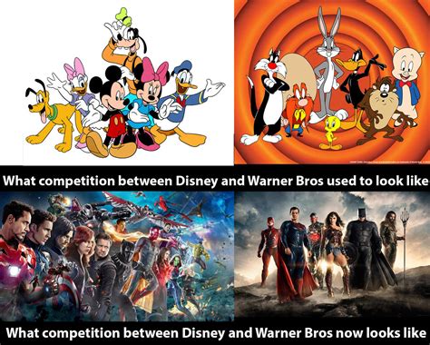 Old vs New - Disney vs Warner Bros by Ezmanify on DeviantArt