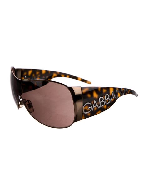 Dolce And Gabbana Shield Embellished Sunglasses Accessories Dag96372 The Realreal