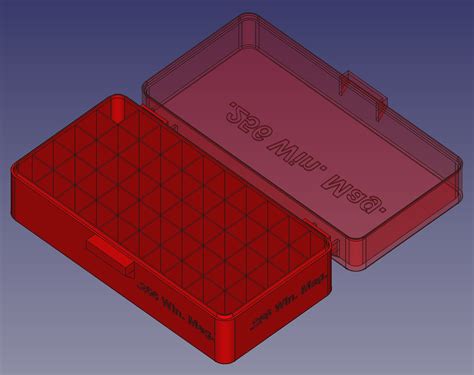 256 Winchester Magnum Head Down Spring Latch Modular Ammo Box By