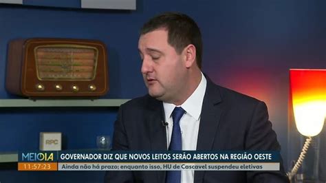 Ratinho Junior garante abertura de novos leitos no oeste do Paraná para