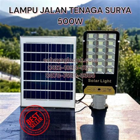 Jual Lampu Jalan SOLAR 500W LED Harga Terbaru Cahaya Glodok