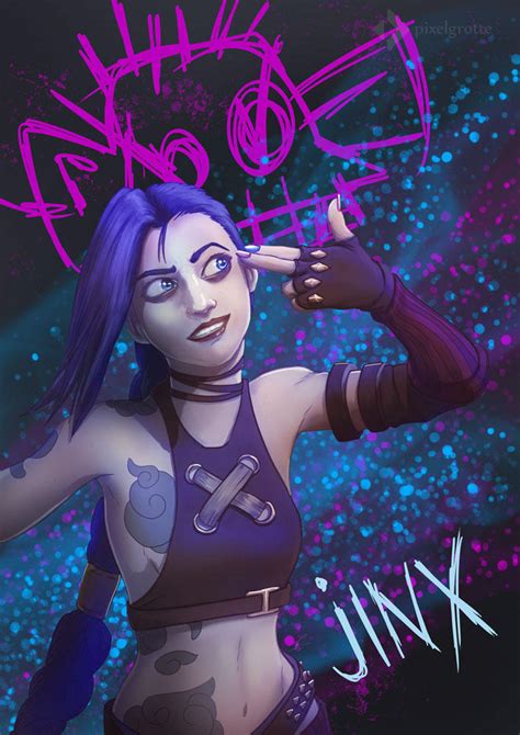 Jinx - Arcane Fan Art by FedeSchroe on DeviantArt