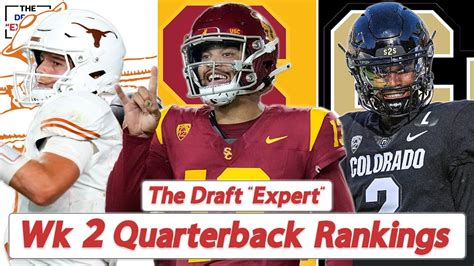 The Draft Expert Wk 2 NFL Draft Quarterback Rankings YouTube