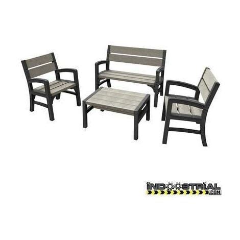 Muebles De Jardin Keter Set Duotech Wlf Dos Sillones Un Sof Biplaza Y