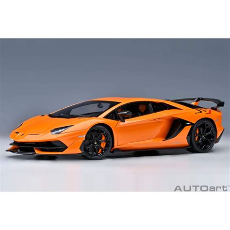 Lamborghini Aventador SVJ Arancio Atlas 1 18