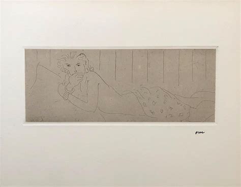 Henri Matisse Nude Lying Down Original Etching Edition Of