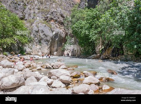 Saklikent Canyon Entrance River Stock Photo Alamy