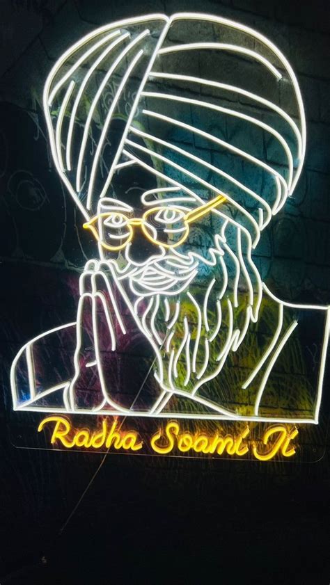 Customize Radha Swami Neon Sign At Rs Sq Ft In Fatehabad Id