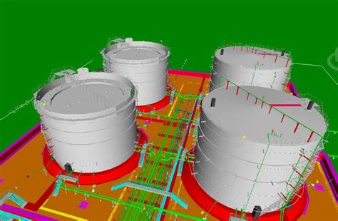 D Modeling On Pds Piping Detail Engineering For Tank Farm Area Of