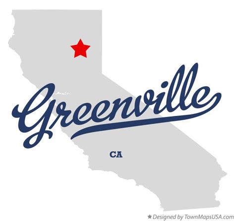 Map Of Greenville Ca California