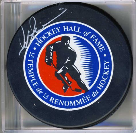 Darryl Sittler Autographed Hockey Hall Of Fame Hockey Puck Autograph Slightly Streaky Toronto