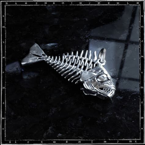 Fishbone Pendant Fishbone Fish Skeleton