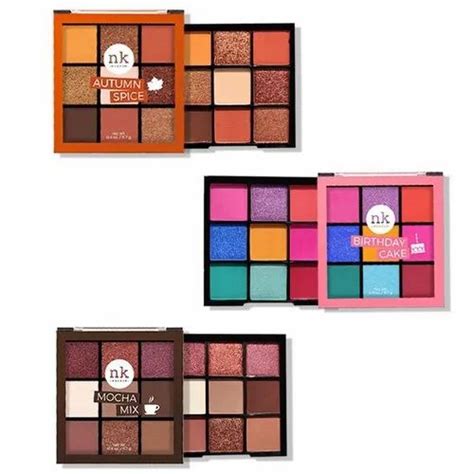 Nicka K Nine Color Eyeshadow Palette Set Of 3 Pcs Pressed Powder