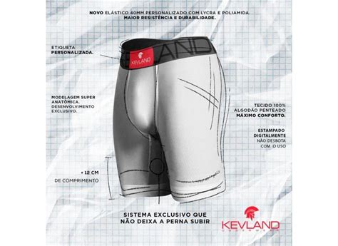 Cuecas Boxer Long Leg Kevland Kit Pe As Estampas Sortidas