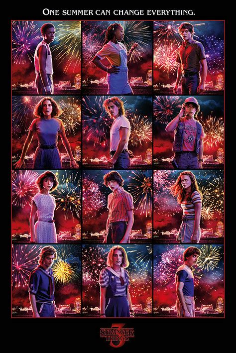 Stranger Things Character Montage Poster All Posters In One Place