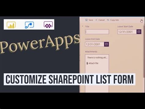 How To Customize Sharepoint List Form With Powerapps Youtube