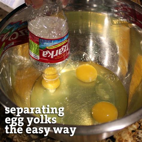 Separating Egg Yolks The Easy Way Mama Say What Recipes With Whipping Cream Food