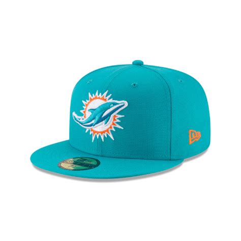 Miami Dolphins Teal 59FIFTY Fitted Hat - SoleFly