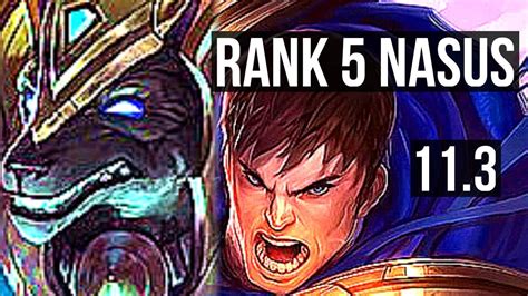 Nasus Vs Garen Top Rank 5 Nasus 1200 Games 1 5m Mastery 7 2 8