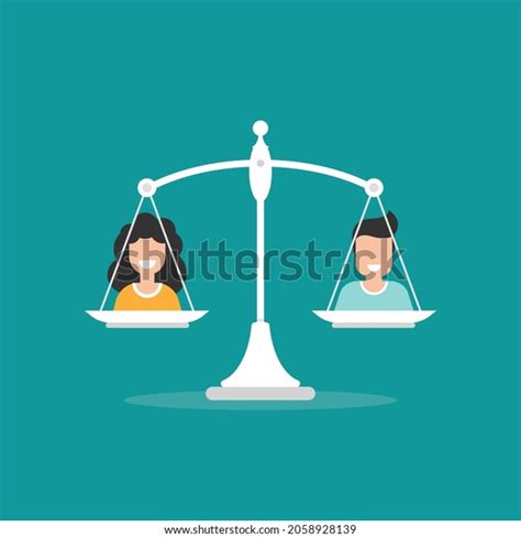 Gender Sexual Equality Concept Scales Man Stock Vector Royalty Free 2058928139 Shutterstock