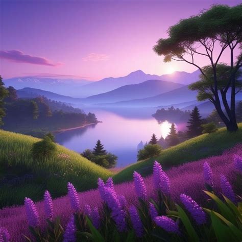 Purple Landscape Wallpapers K Hd Purple Landscape Backgrounds On