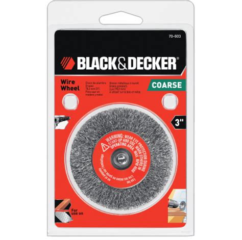 Black Decker Coarse Crimped Wire Wheel 3 Inch Qfc